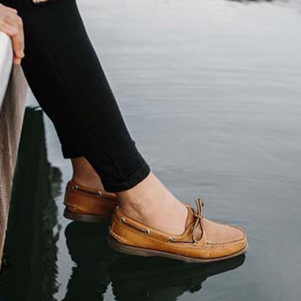 Brown Leather Boat Shoes